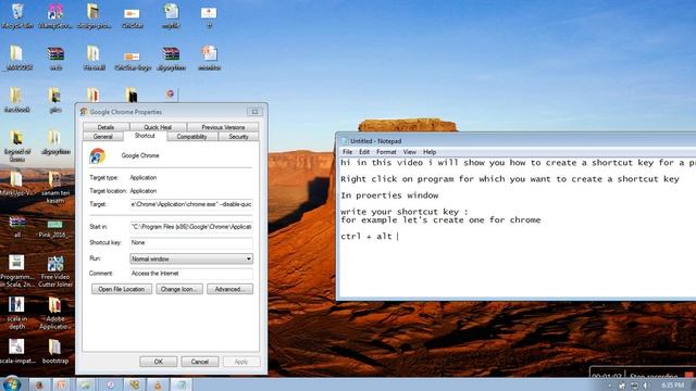 How to create shortcut key for any program in Windows 7 смотреть онлайн