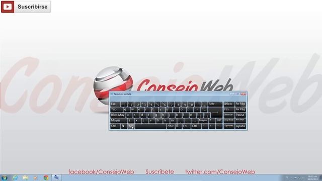 Como activar el teclado en la pantalla en Windows 7 смотреть онлайн