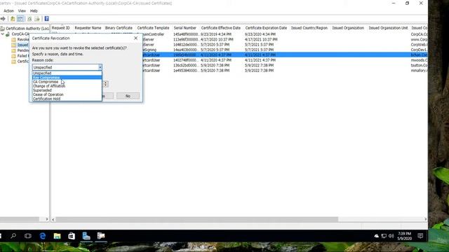 Security + Approve pending certificate requests for smart card certs, deny web certs, revoke &... смотреть онлайн