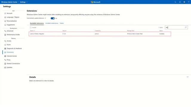 Installing LXCI for Windows Admin Center смотреть онлайн