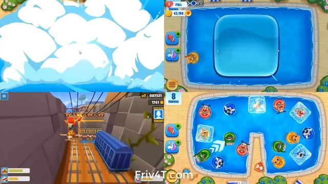 Subway Surfers Gameplay HD VS TALKING TOM POOL - Free Game Review for iPhone.iPad.iPod смотреть онлайн
