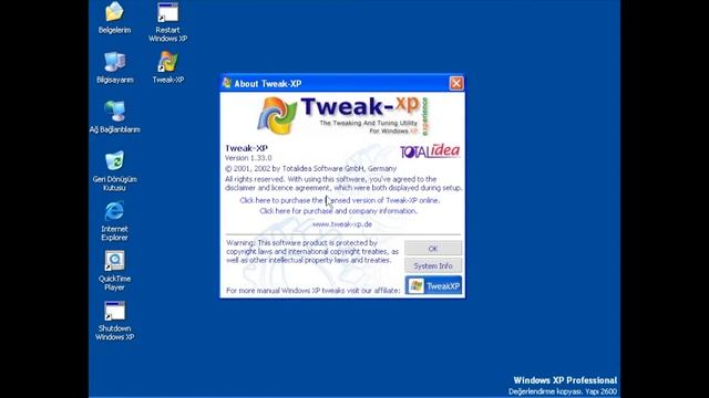 Windows XP Öğreniyorum 117: Tweak XP | Help + Settings | About Tweak XP смотреть онлайн