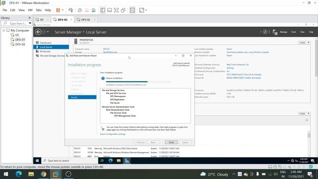 Install and Configure DFS on Windows Server 2022 | 2019 смотреть онлайн