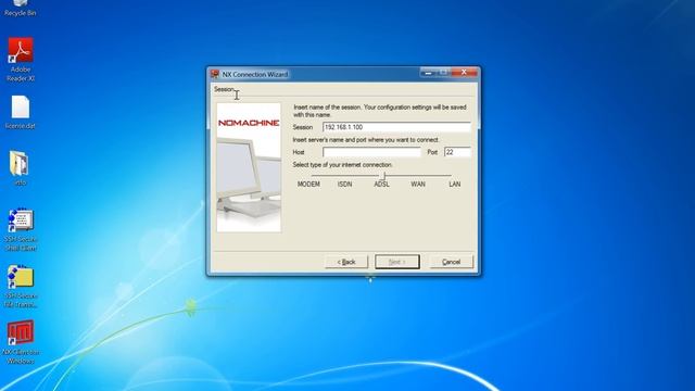 NoMachine NX Windows Client connecting to Linux machine running freenx tutorial смотреть онлайн