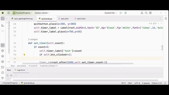 Python Quiz App with Timer смотреть онлайн