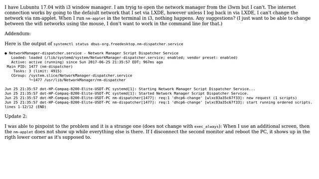 Unix & Linux: Incorporate nm-applet in i3 window manager (2 Solutions!!) смотреть онлайн