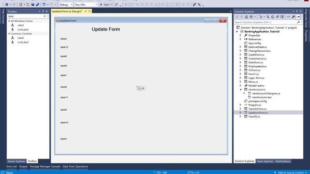Banking Project in windows form c# part-7/15 смотреть онлайн