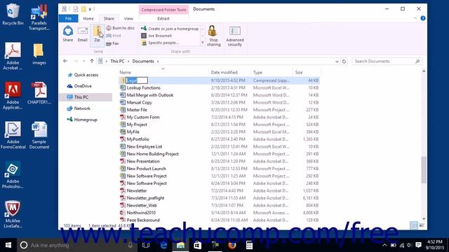 Windows 10 Tutorial Zip Folders in File Explorer Microsoft Training смотреть онлайн