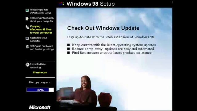 Installing Windows Memphis/Windows 98 build 1581 смотреть онлайн
