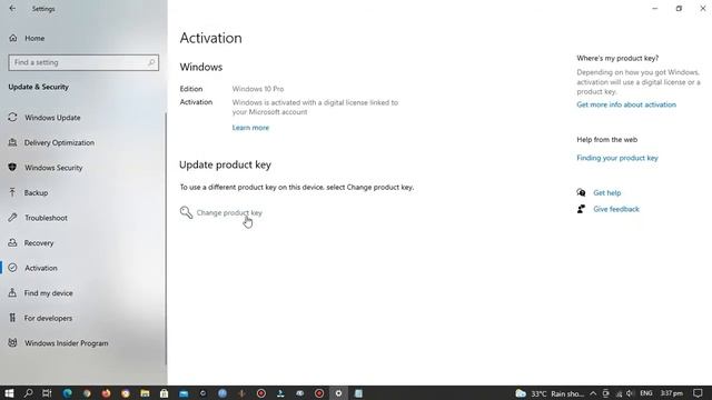 How to Activate Windows 10 Pro Online Using Product key смотреть онлайн