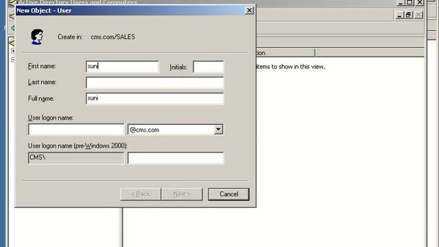 how to create domain user in window server 2003 смотреть онлайн
