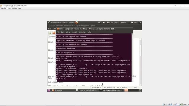 NS2 tutorial: How to install network simulator 2.35 (ns2.35) in ubuntu, mandriva, windows and etc. смотреть онлайн