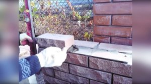 Кладка мангальной зоны из гиперпрессованного кирпича