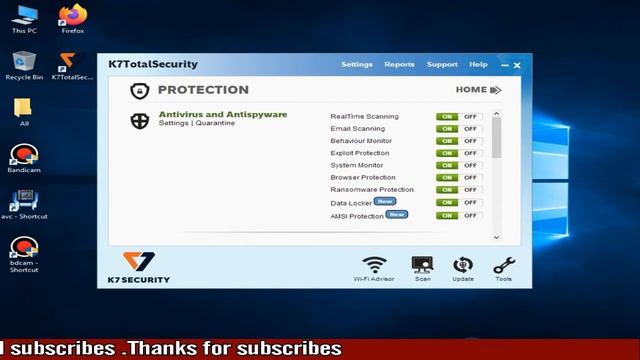 k7 antivirus Enable Product Protection in hindi | Disable k7 antivirus for temporarily all windows смотреть онлайн
