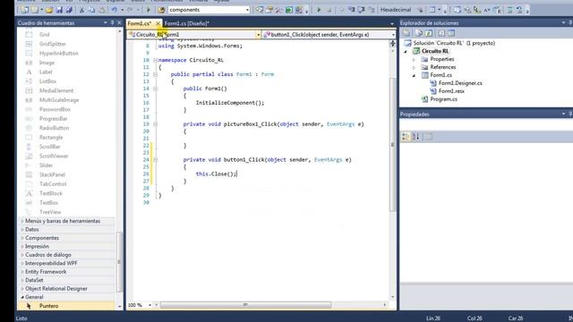 Circuito RL (ayuda para el diseño en Windows Forms de Visual C#) смотреть онлайн