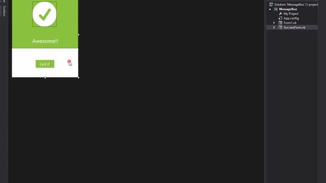 How to Create Custom Dialog (messageBox) Winforms Vb programming смотреть онлайн