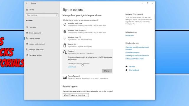 How To Update Your Security Questions & Answers For Windows 10 Local User Account смотреть онлайн