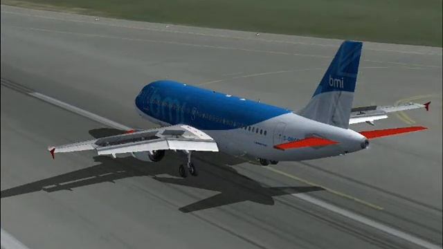 FS9 - BMI British Midland A319 Landing in Vienna смотреть онлайн