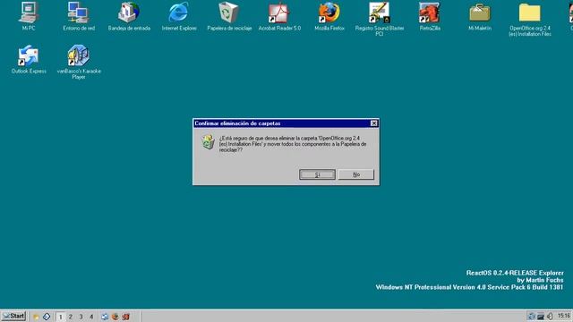 ReactOS 0.2.4 Explorer on Windows NT 4 SP6 + few programs смотреть онлайн
