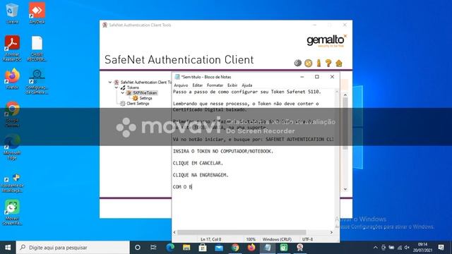 INICIALIZAÇÃO TOKEN SAFENET 5110 смотреть онлайн