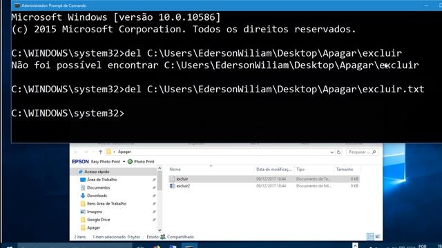 Veja Como Apagar Pasta e Arquivos Pelo Prompt de Comando CMD No Windows 10 смотреть онлайн