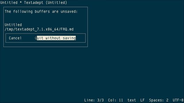 Textadept, ncurses and GTK+ editor designed for minimalist смотреть онлайн