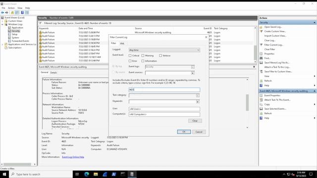 Logging for Security Lab 1 Windows Event Logs смотреть онлайн