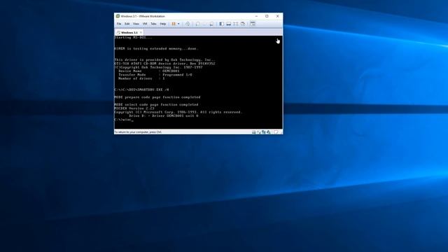 Instalace MS-DOS 6.22 + Windows 3.11 | CD-ROM | NO Floppy | VMWARE [český | Czech] смотреть онлайн