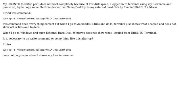 Ubuntu: Copy file to External Hard Disk смотреть онлайн