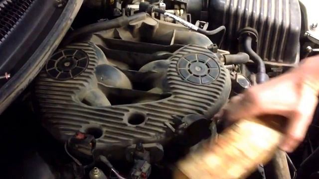 Chrysler Sebring and Dodge Stratus 2.7 upper water outlet replacement смотреть онлайн