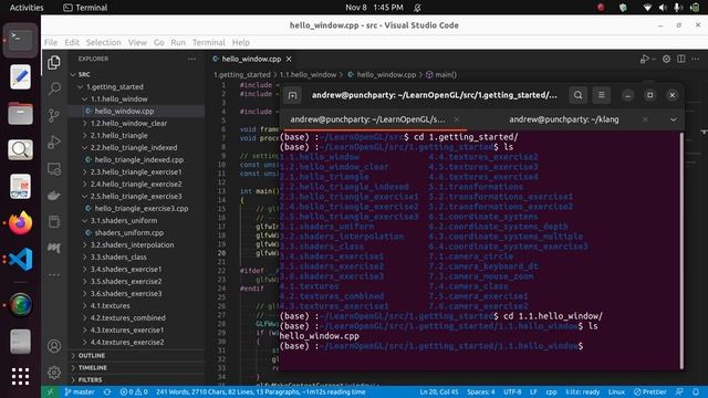 Run OpenGL Projects without Visual Studio or cmake (Linux) смотреть онлайн