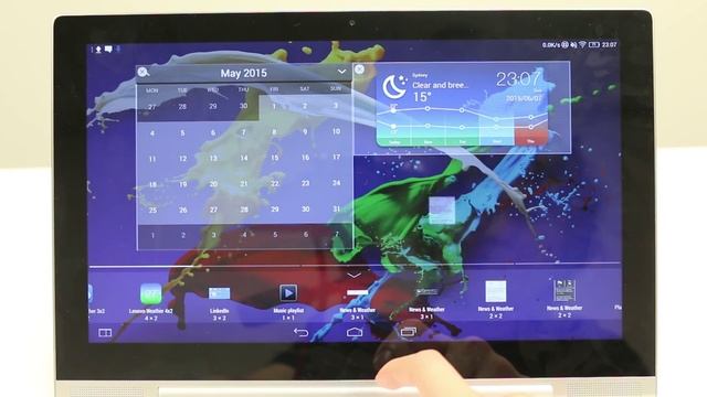 How to customise widgets - Lenovo Tablet 2 Pro смотреть онлайн