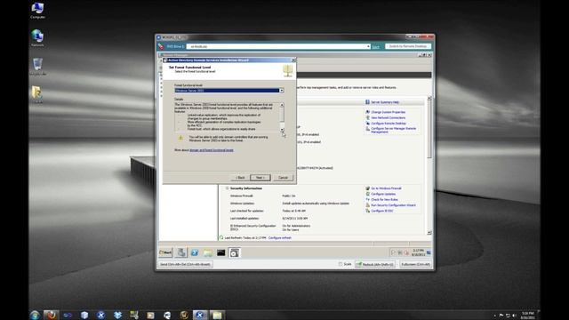 Windows Server 2008 R2 Active Directory Installation смотреть онлайн