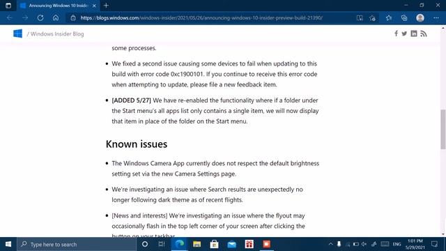 Announcing Windows 10 Insider Preview Build 21390 смотреть онлайн