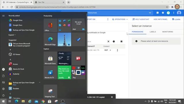 How to create a Windows VM instance in Google Cloud Platform смотреть онлайн