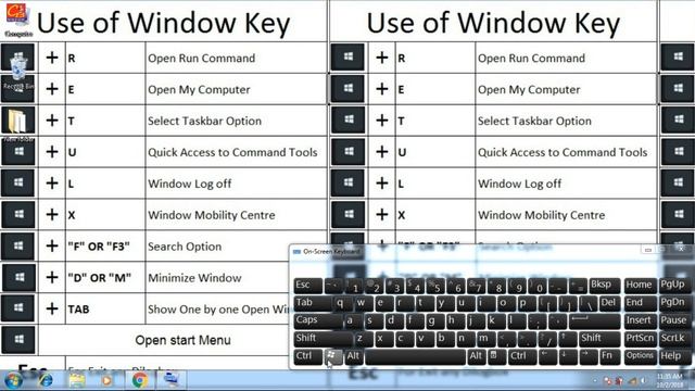 Computer Basic Part-3 How to Use of Windows shortcut Key смотреть онлайн