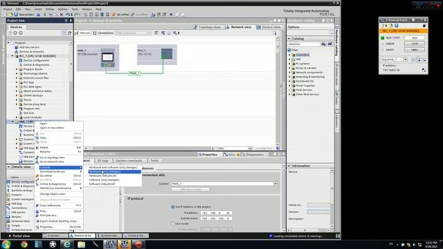 Changing the IP Addresses of a S7-1200 and TP1200 Comfort In TIA Portal v13 смотреть онлайн