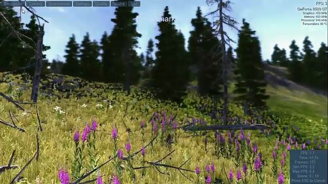 Testing Unigine Valley on 8500gt (Before and After the overclock) смотреть онлайн