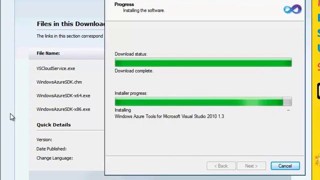 03-Installing Microsoft Windows Azure Tools/SDK for Visual Studio 2010 смотреть онлайн