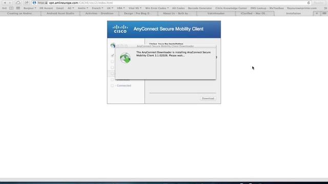 Installing the Cisco AnyConnect Client on Mac OS with Safari смотреть онлайн
