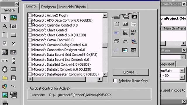 VB6 Creating a Custom Project смотреть онлайн