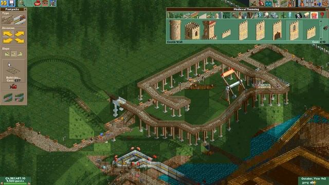 Let's Play RollerCoaster Tycoon 2 (Big Mountains) - Ep. 26: MARKETPLACE & MINI CASTLE смотреть онлайн
