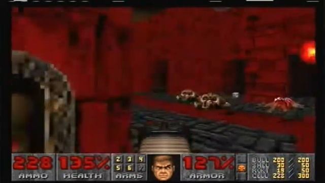 Doom 2: No Rest For The Living (Ultra-Violence) - Map 6: Inferno of Blood смотреть онлайн