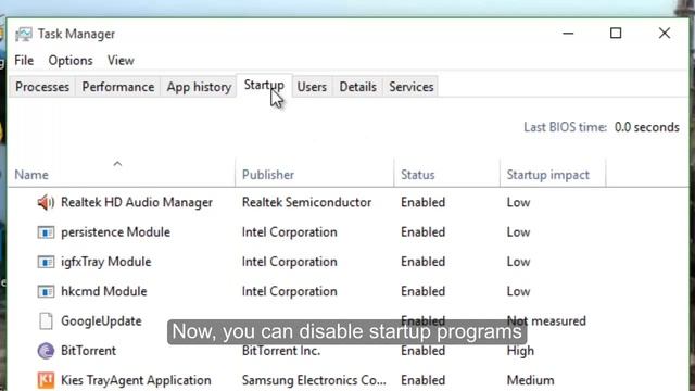 How to disable startup apps in Windows 10 to speed up PC Also saves Battery Life смотреть онлайн
