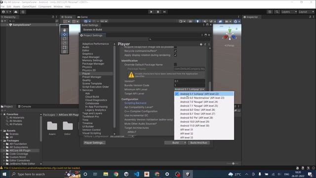 Unity AR Foundation(Part-1) Setup and Plane detection tutorial смотреть онлайн