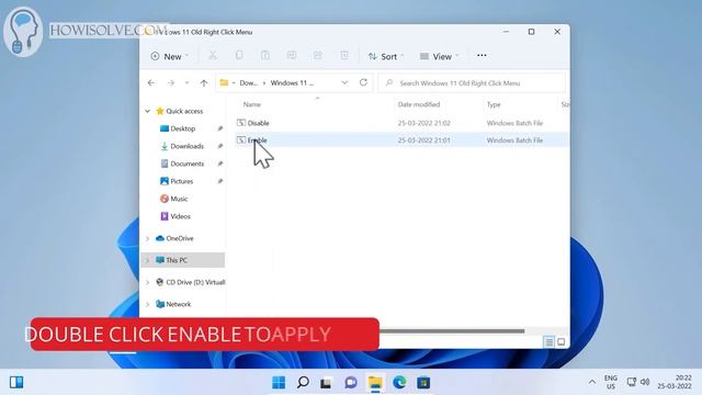 How To Enable Old Right Click Menu Windows 11 смотреть онлайн