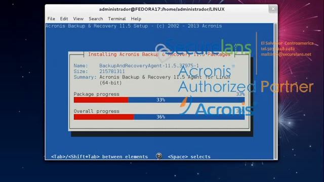 Acronis 11.5 Advanced Server Linux instalación de agente remoto y consola en Fedora 17 смотреть онлайн