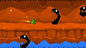 мой 1 уровень в geometry dash