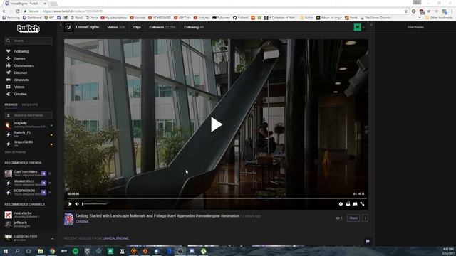 Epic games Stream for building a Landscape Material смотреть онлайн
