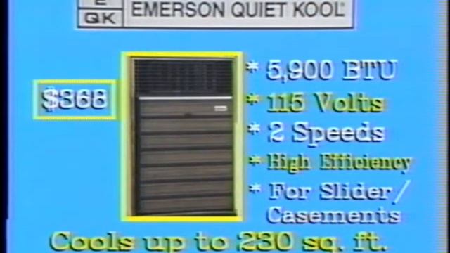 5,900 BTU Casement/Slider Window Air Conditioner For $368.00 In 1987 смотреть онлайн